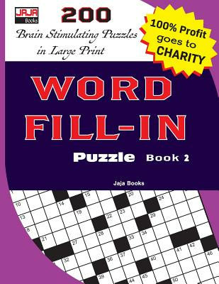 WORD FILL-IN Puzzle Book 2 For Sale