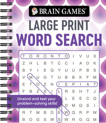 Brain Games - Large Print Word Search (Swirls) on Sale