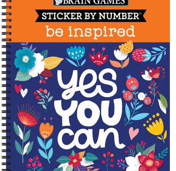 Brain Games - Sticker by Number: Be Inspired - 2 Books in 1 Sale